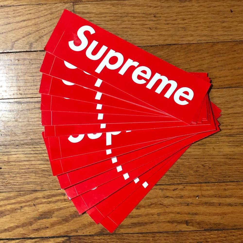 Supreme box logo stickers